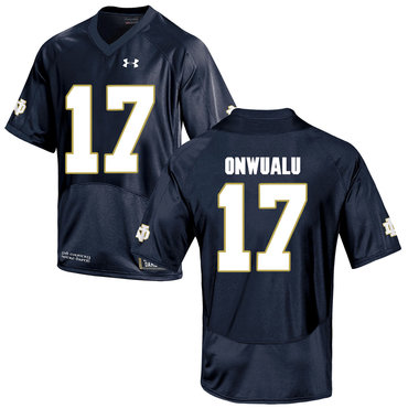 Notre Dame Fighting Irish 17 James Onwualu Navy College Football Jersey Notre Dame Fighting Irish 17 James Onwualu Navy College Football Jersey