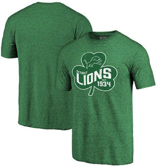 Detroit Lions Pro Line St. Patrick's Day Paddy's Pride Tri-Blend T-Shirt - Green
