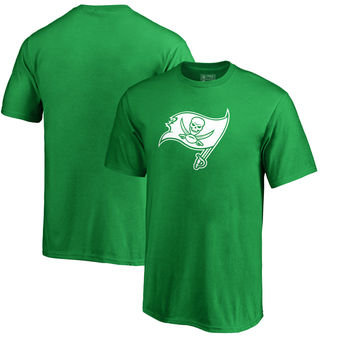 Tampa Bay Buccaneers NFL Pro Line Patrick's Day White Logo T-Shirt Kelly Green