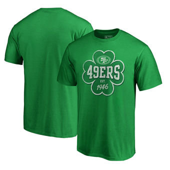 San Francisco 49ers NFL Pro Line St. Patrick's Day Emerald Isle Big and Tall T-Shirt Green