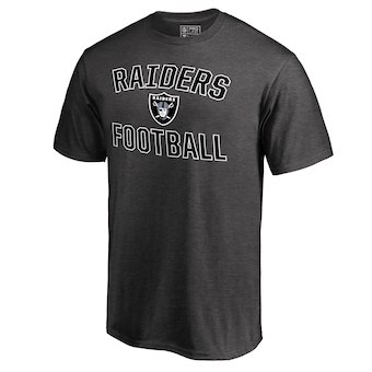 Men's Oakland Raiders NFL Pro Line Gray Victory Arch T-Shirt