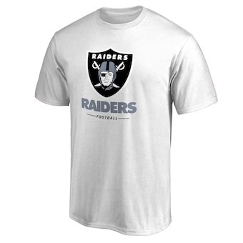 Men's Oakland Raiders NFL Pro Line White Team Lockup T-Shirt
