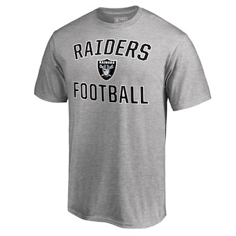 Men's Oakland Raiders NFL Pro Line Heathered Gray Victory Arch T-Shirt