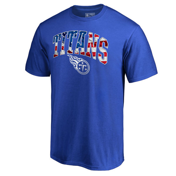 Men's Tennessee Titans NFL Pro Line Royal Banner Wave Big & Tall T-Shirt