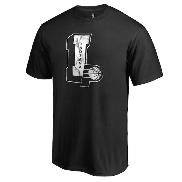 Men's Indiana Pacers Black Letterman T-Shirt