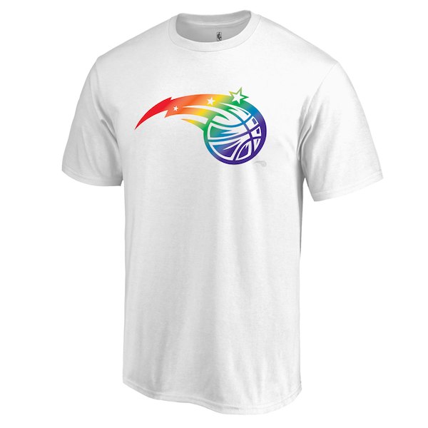 Men's Orlando Magic White Team Pride V-Neck T-Shirt