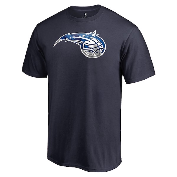 Men's Orlando Magic Navy Personalized Name and Number Banner Wave T-Shirt