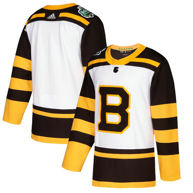 Men's Boston Bruins blank adidas 2019 Winter Classic Authentic Custom White Jersey Men's Boston Bruins blank adidas 2019 Winter Classic Authentic Custom White Jersey
