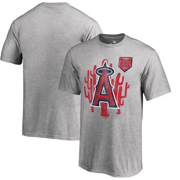 Los Angeles Angels 2018 Spring Training Vintage Team Specific T Shirt Heather Gray