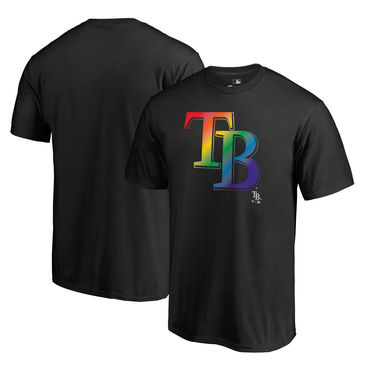 Men's Tampa Bay Rays Pride Black T Shirt