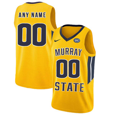 Murray State Racers Customized Yellow College Basketball Jersey Murray State Racers Customized Yellow College Basketball Jersey