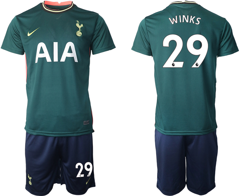 Men 2020-2021 club Tottenham away 29 green Soccer Jerseys