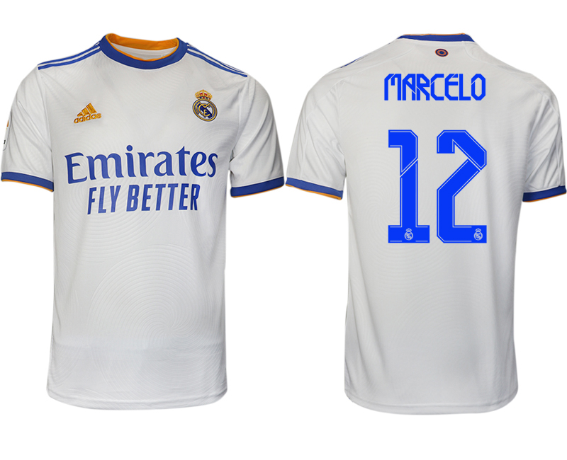 Men 2021-2022 Club Real Madrid home aaa version white 12 Soccer Jerseys