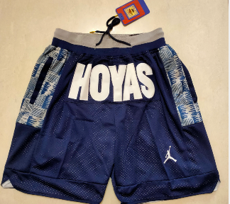 Men's Georgetown Hoyas Navy Blue College Just Don Shorts Swingman Shorts Men's Georgetown Hoyas Navy Blue College Just Don Shorts Swingman Shorts