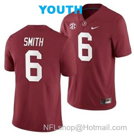Nike Youth Alabama Crimson Tide #6 DeVonta Smith College NCAA Football Red Jersey