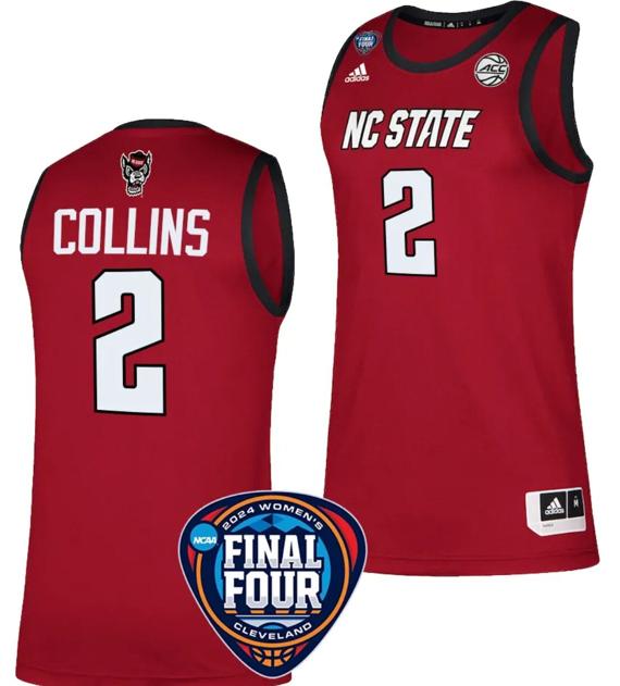 Men's Mimi Collins Jersey #2 NC State Wolfpack Basketball 2024 NCAA March Madness Final Four Red Men's Mimi Collins Jersey #2 NC State Wolfpack Basketball 2024 NCAA March Madness Final Four Red