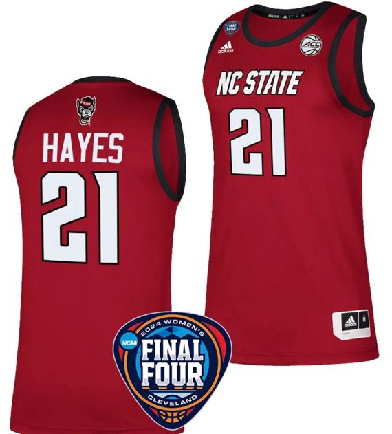 Men's Madison Hayes Jersey #21 NC State Wolfpack Basketball 2024 NCAA March Madness Final Four Red Men's Madison Hayes Jersey #21 NC State Wolfpack Basketball 2024 NCAA March Madness Final Four Red