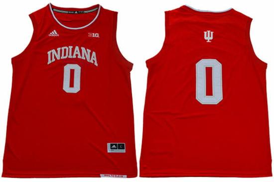 Men's Indiana Hoosiers #0 Romeo Langford NCAA Basketball Jersey Red Men's Indiana Hoosiers #0 Romeo Langford NCAA Basketball Jersey Red