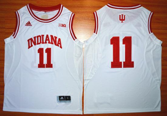 Men's Indiana Hoosiers #11 Isiah Thomas NCAA Basketball Jersey Red White Men's Indiana Hoosiers #11 Isiah Thomas NCAA Basketball Jersey Red White