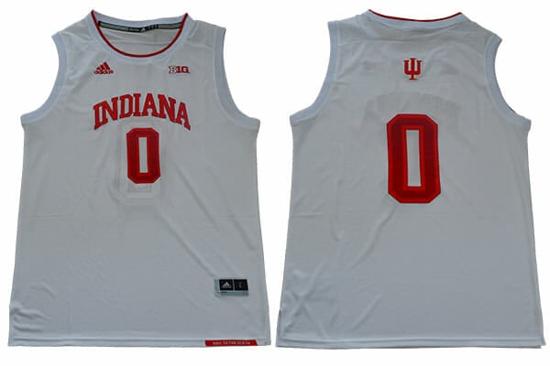 Men's Indiana Hoosiers #0 Romeo Langford NCAA Basketball Jersey White Men's Indiana Hoosiers #0 Romeo Langford NCAA Basketball Jersey White