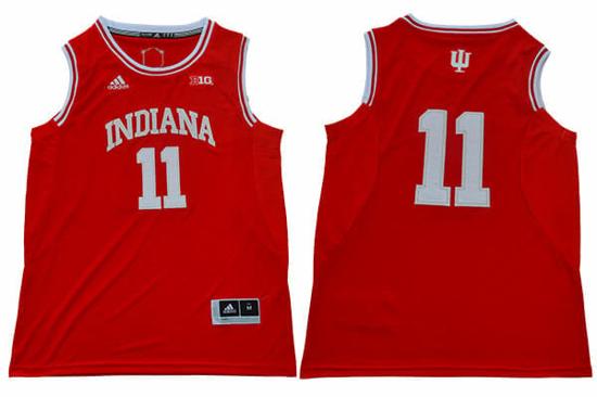 Men's Indiana Hoosiers #11 Isiah Thomas NCAA Basketball Jersey New Red Men's Indiana Hoosiers #11 Isiah Thomas NCAA Basketball Jersey New Red