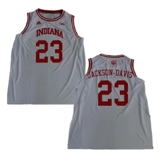 Men's NCAA Trayce Jackson Davis Jersey Indiana Hoosiers 23 College Basketball Jerseys White Men's NCAA Trayce Jackson Davis Jersey Indiana Hoosiers 23 College Basketball Jerseys White
