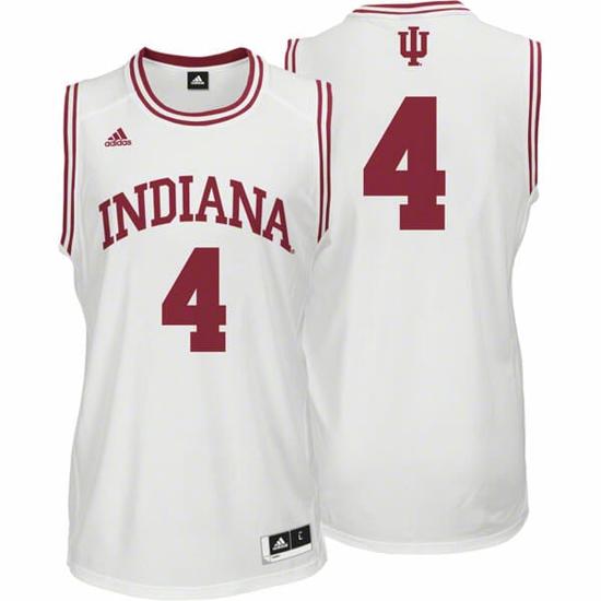 Men's Indiana Hoosiers #4 Victor Oladipo NCAA Basketball Jersey White Men's Indiana Hoosiers #4 Victor Oladipo NCAA Basketball Jersey White