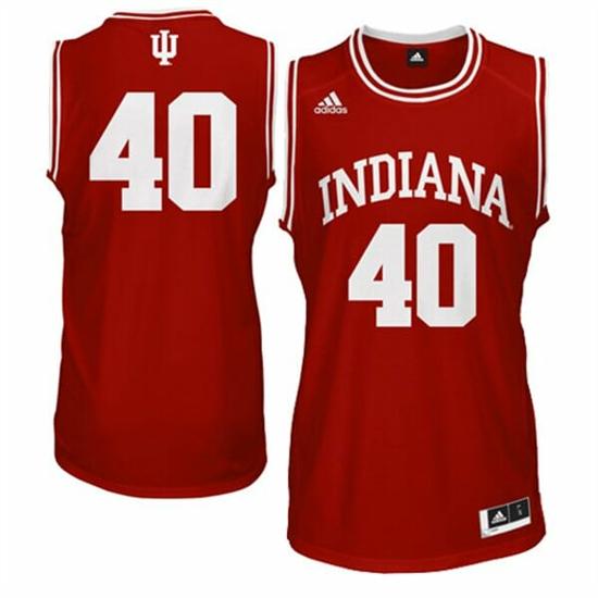 Men's Indiana Hoosiers #40 Cody Zeller NCAA Basketball Jersey Red Logo Men's Indiana Hoosiers #40 Cody Zeller NCAA Basketball Jersey Red Logo