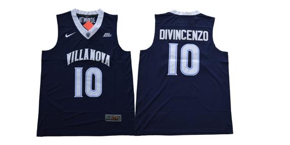 Men's Nike Villanova Wildcats #10 Divincenzo NCAA Basketball Navy Jersey Men's Nike Villanova Wildcats #10 Divincenzo NCAA Basketball Navy Jersey