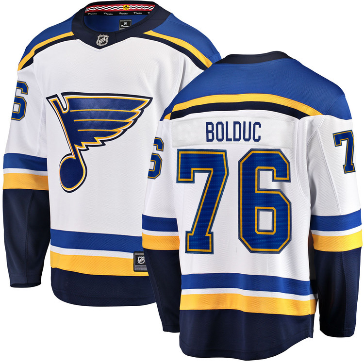 Men's Zack Bolduc St. Louis Blues Away Breakaway Jersey