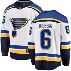 Men's Philip Broberg St. Louis Blues Away Breakaway Jersey