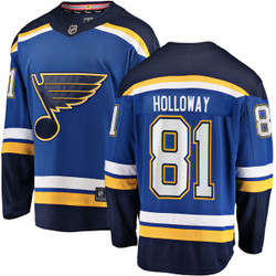 Men's Dylan Holloway St. Louis Blues Home Breakaway Jersey
