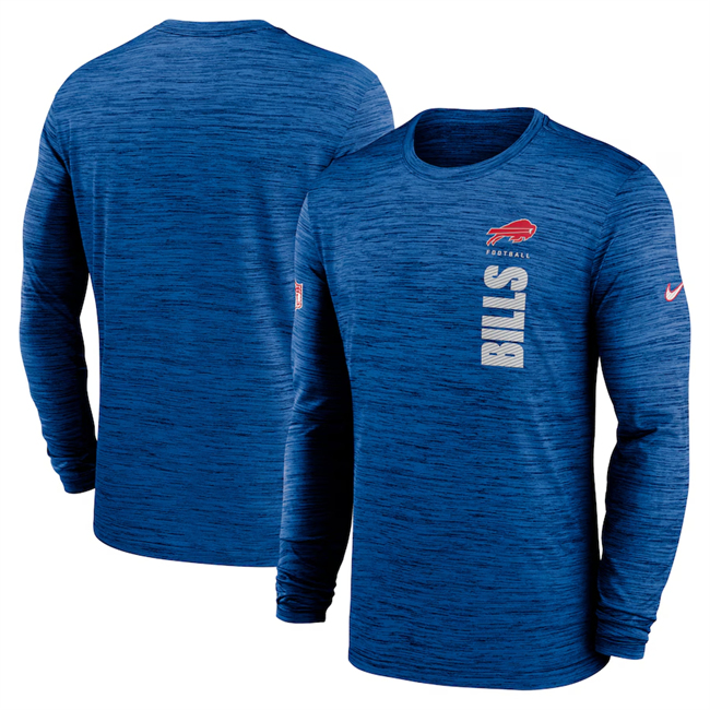 Men's Buffalo Bills Royal 2024 Sideline Team Velocity Performance Long Sleeve T-Shirt Men's Buffalo Bills Royal 2024 Sideline Team Velocity Performance Long Sleeve T-Shirt
