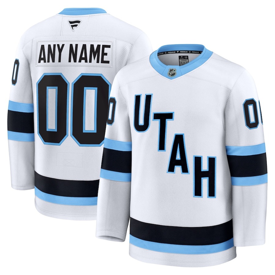 Men's Utah Hockey Club ACTIVE PLAYER Custom White Stitched Jersey Men's Utah Hockey Club ACTIVE PLAYER Custom White Stitched Jersey
