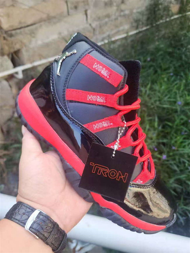 Men's Running weapon Air Jordan 11 Black Red Shoes 116