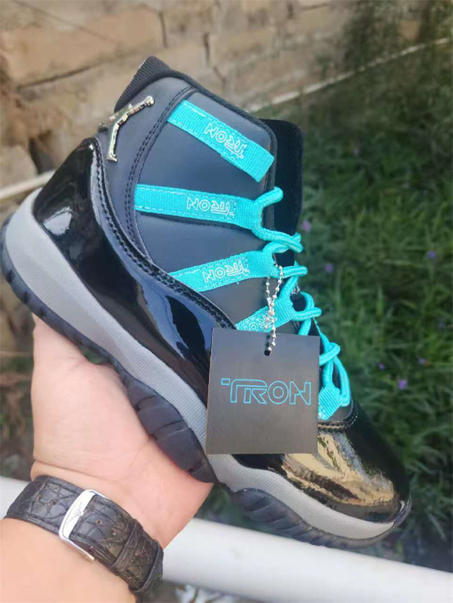 Men's Running weapon Air Jordan 11 Black Teal Shoes 115