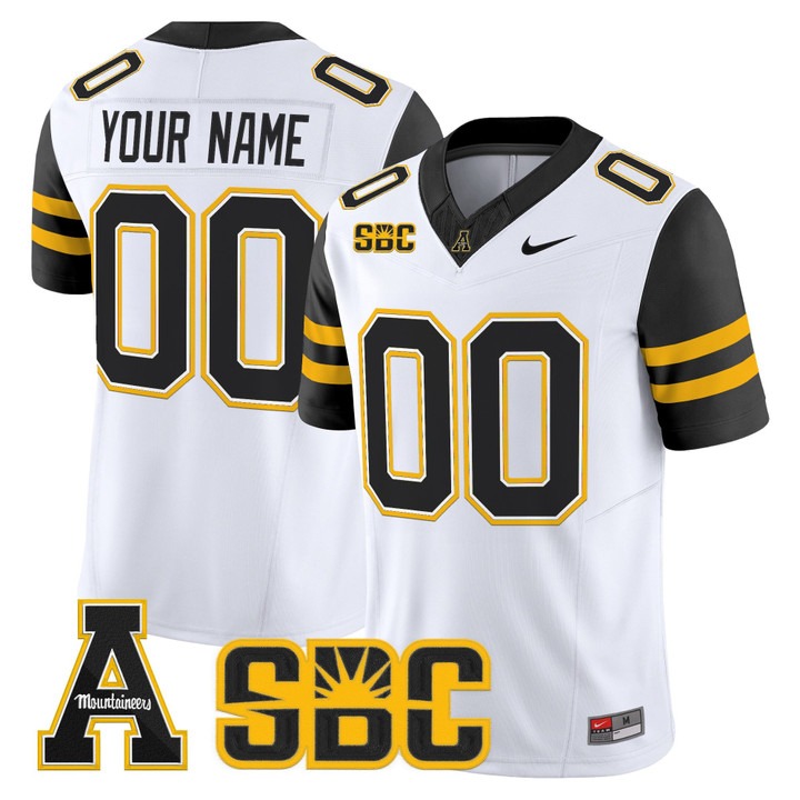 Men's Appalachian State Mountaineers football Custom Home White F.U.S.E. 2025 Nike Vapor Limited Stitched Jersey Men's Appalachian State Mountaineers football Custom Home White F.U.S.E. 2025 Nike Vapor Limited Stitched Jersey