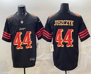 Men's San Francisco 49ers #44 Kyle Juszczyk Black 2025 F.U.S.E. “Rivalries” Vapor Limited Stitched Football Jersey