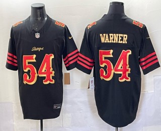 Men's San Francisco 49ers #54 Fred Warner Black 2025 F.U.S.E. 'Rivalries' Vapor Limited Stitched Football Jersey