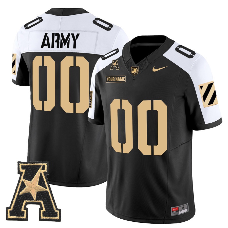 Men's Army Black Knights Custom Alternate F.U.S.E. 2025 Vapor Limited Stitched Football Jersey Men's Army Black Knights Custom Alternate F.U.S.E. 2025 Vapor Limited Stitched Football Jersey