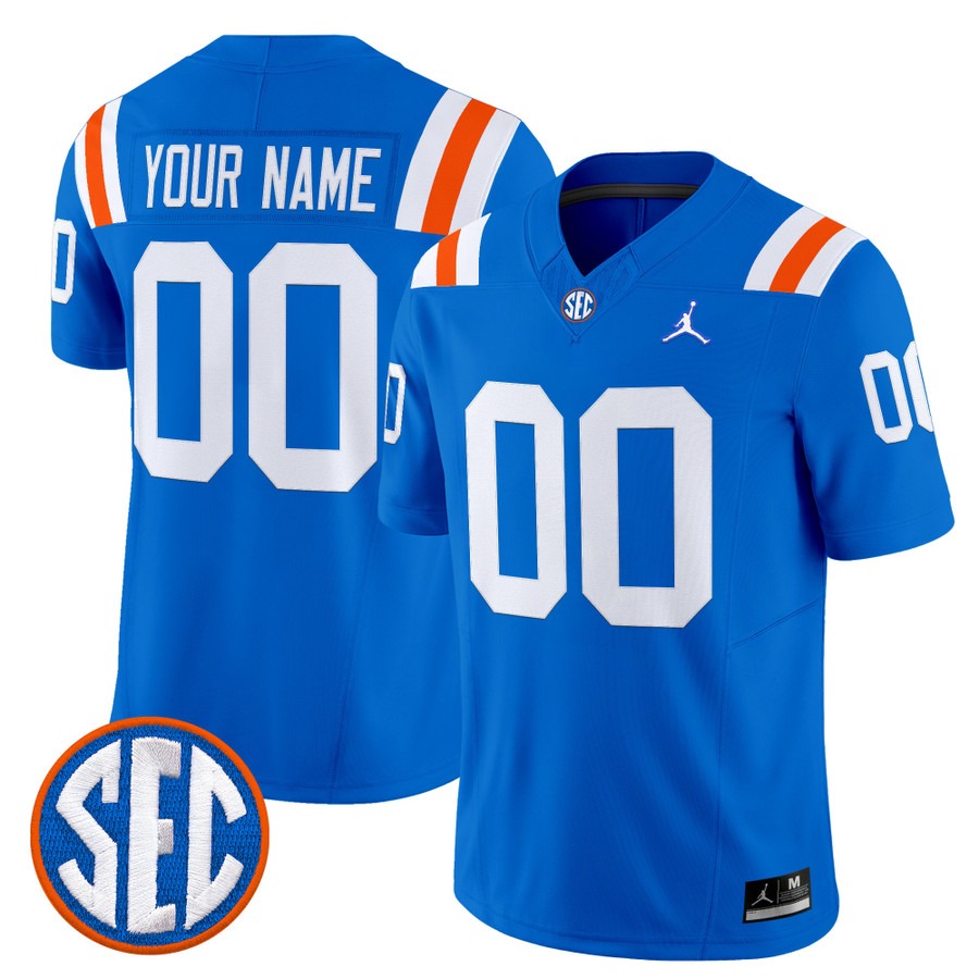 Men's Florida Gators Custom Royal 1960s Throwback F.U.S.E. Vapor Limited Stitched Football Jersey