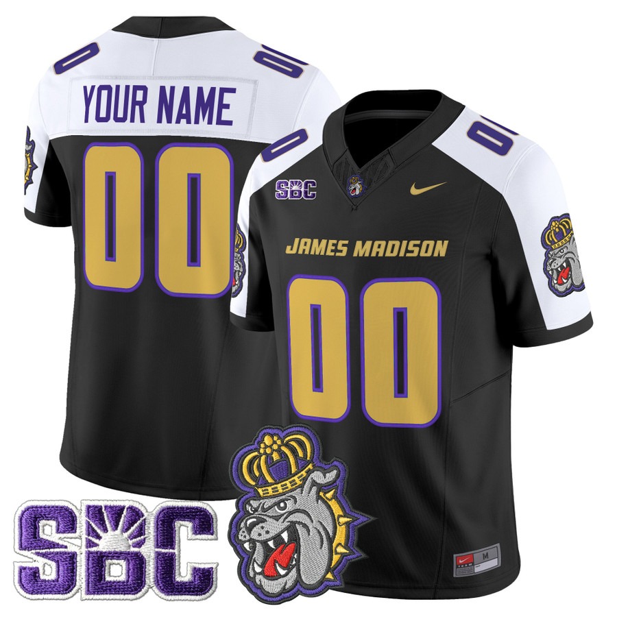 Men's James Madison Dukes Custom Black Alternate F.U.S.E. 2025 Vapor Limited Stitched Football Jersey Men's James Madison Dukes Custom Black Alternate F.U.S.E. 2025 Vapor Limited Stitched Football Jersey