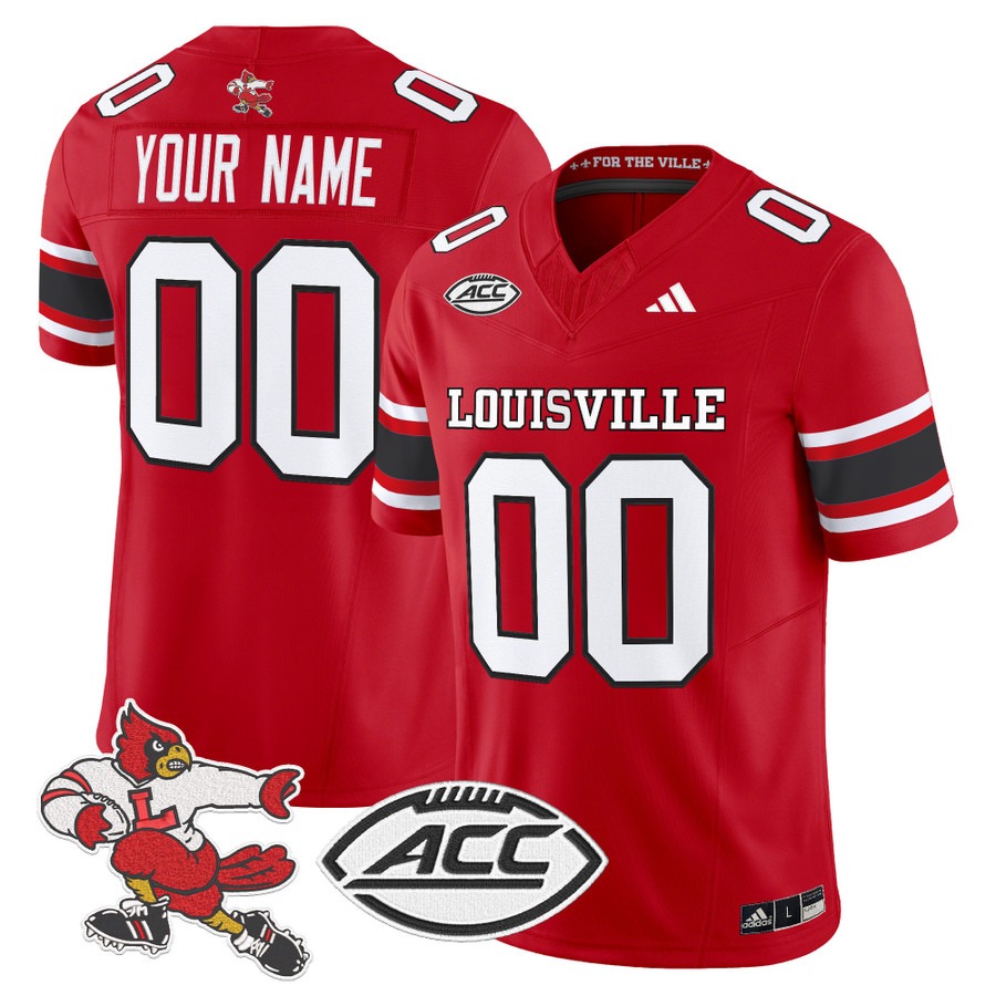 Men's Louisville Cardinals 1980s Throwback Vapor F.U.S.E. Limited Custom Stitched Football Jersey - Red Men's Louisville Cardinals 1980s Throwback Vapor F.U.S.E. Limited Custom Stitched Football Jersey - Red
