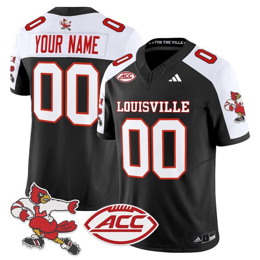 Men's Louisville Cardinals 1980s Throwback Vapor F.U.S.E. Limited Custom Stitched Football Jersey - Black Alternate Men's Louisville Cardinals 1980s Throwback Vapor F.U.S.E. Limited Custom Stitched Football Jersey - Black Alternate