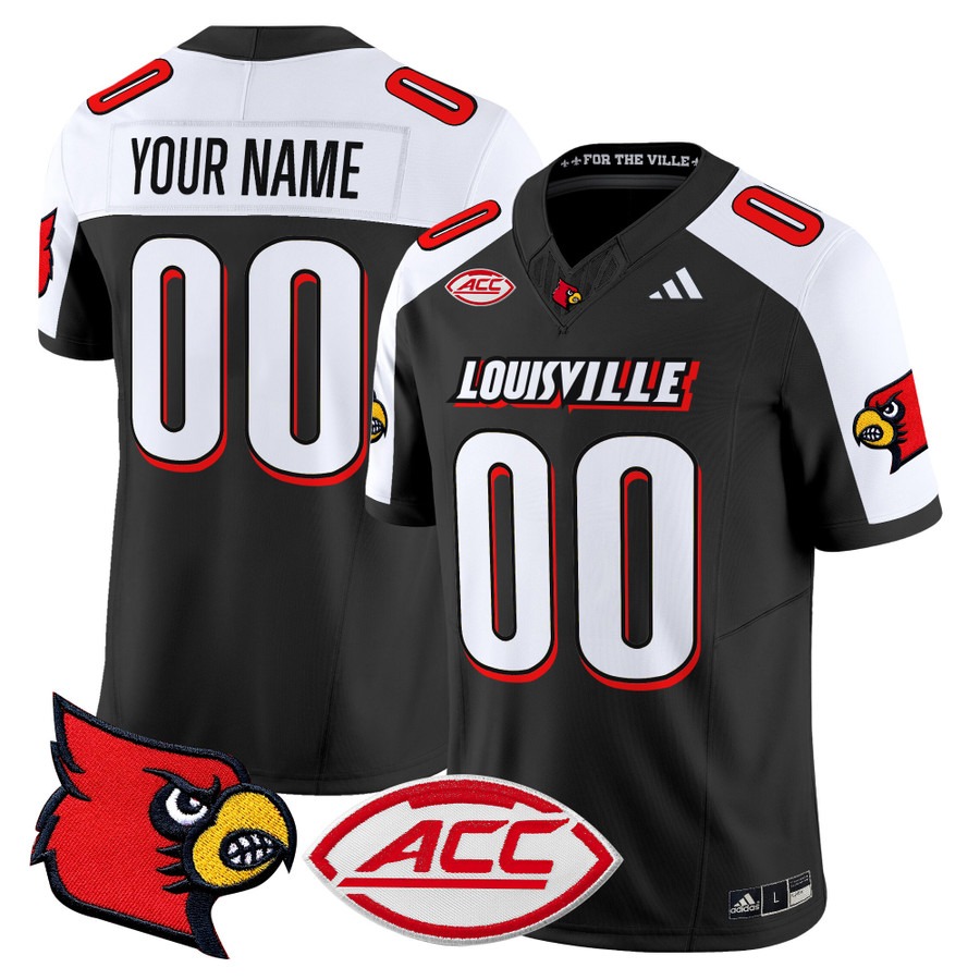 Men's Louisville Cardinals Custom Black Alternate 2025 Vapor F.U.S.E. Limited Stitched Football Jersey Men's Louisville Cardinals Custom Black Alternate 2025 Vapor F.U.S.E. Limited Stitched Football Jersey