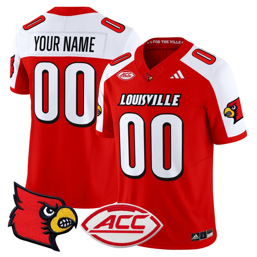 Men's Louisville Cardinals Custom Red Alternate 2025 Vapor F.U.S.E. Limited Stitched Football Jersey Men's Louisville Cardinals Custom Red Alternate 2025 Vapor F.U.S.E. Limited Stitched Football Jersey