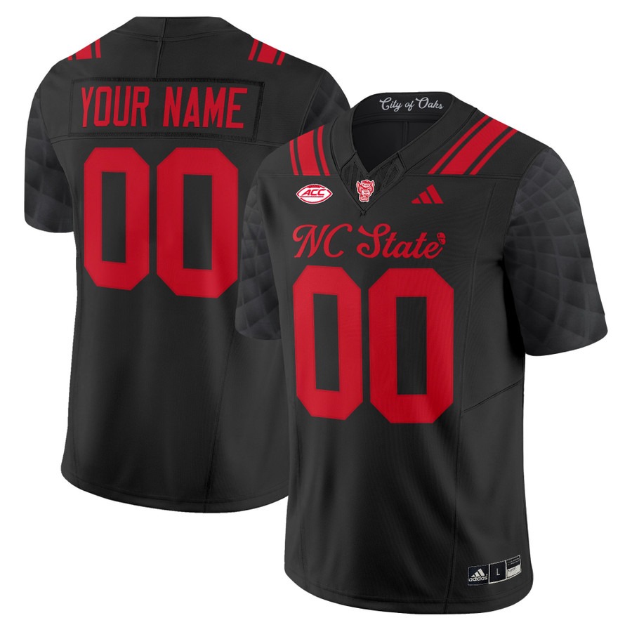 Men's NC State Wolfpack Custom Black 'City of Oaks' Vapor F.U.S.E. Limited Stitched Football Jersey Men's NC State Wolfpack Custom Black 'City of Oaks' Vapor F.U.S.E. Limited Stitched Football Jersey