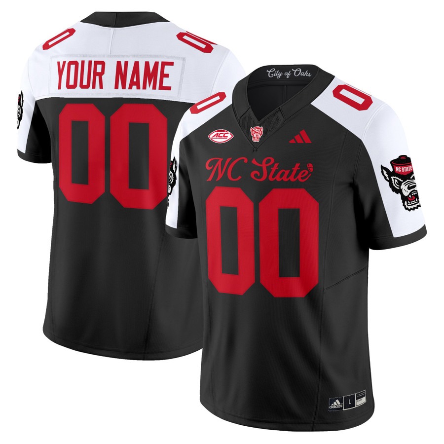 Men's NC State Wolfpack Custom Black Alternate 'City of Oaks' Vapor F.U.S.E. Limited Stitched Football Jersey Men's NC State Wolfpack Custom Black Alternate 'City of Oaks' Vapor F.U.S.E. Limited Stitched Football Jersey