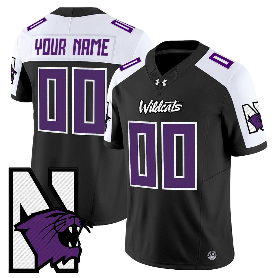 Men's Northwestern Wildcats Custom Black Alternate Honoring ’95 Vapor F.U.S.E. Limited Stitched Football Jersey Men's Northwestern Wildcats Custom Black Alternate Honoring ’95 Vapor F.U.S.E. Limited Stitched Football Jersey