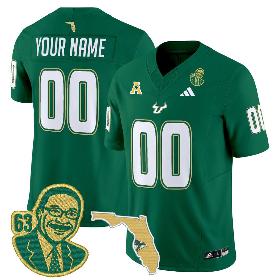 Men's South Florida Bulls Custom 'Lee Roy Selmon Legacy Edition' Vapor F.U.S.E. Limited Stitched Football Jersey - Green Men's South Florida Bulls Custom 'Lee Roy Selmon Legacy Edition' Vapor F.U.S.E. Limited Stitched Football Jersey - Green